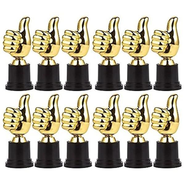 Buy Trophy Plus Thumbs Up Award Trophies - 1 Dozen for Celebrations & Achievements