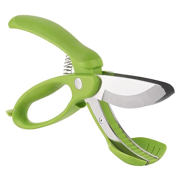 Trudeau Toss and Chop Salad Tongs Stainless Steel Multi-Function Salad Servers for Easy Tossing Chopping and Mixing Durable Ergonomic Design