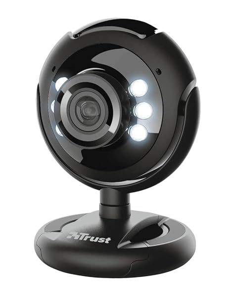 Trust Spotlight Pro Webcam with Microphone & LED - Perfect for Zoom, Skype, Teams | USB Plug & Play for PC, Mac, Laptop