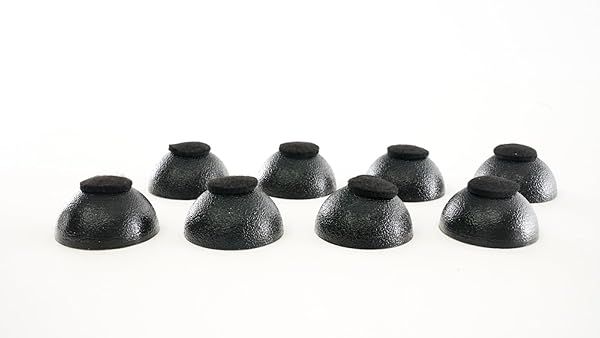 Tuneful Cables Sorbothane Hemisphere Feet Sound Isolation Pads for Speakers Enhance Bass and Sound Quality Pack of 8