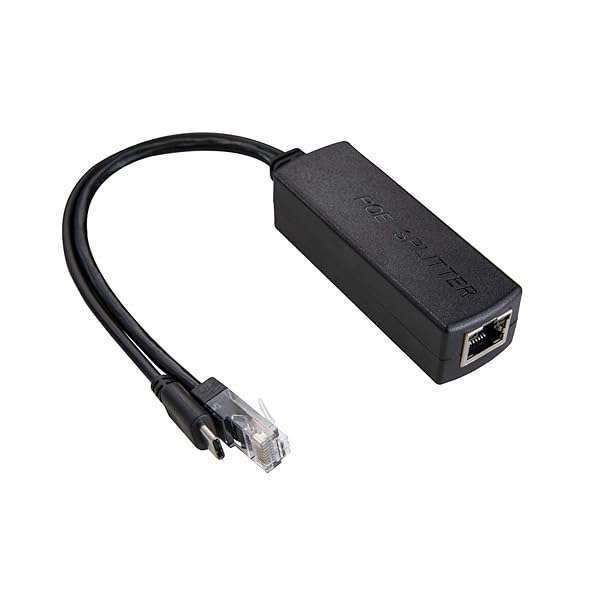 UCTRONICS PoE Splitter USB-C 5V: Active Adapter for Raspberry Pi 4, Google WiFi & Security Cameras