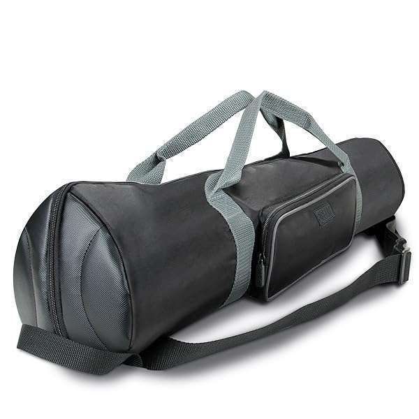 USA Gear Padded Tripod Case Bag - Adjustable 21-35 Inch Holder with Storage Pocket & Shoulder Strap for Camera Accessories