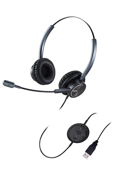 USB Headset with Noise Cancelling Mic for Clear Calls | Ideal for Microsoft Teams, Skype & Office Use