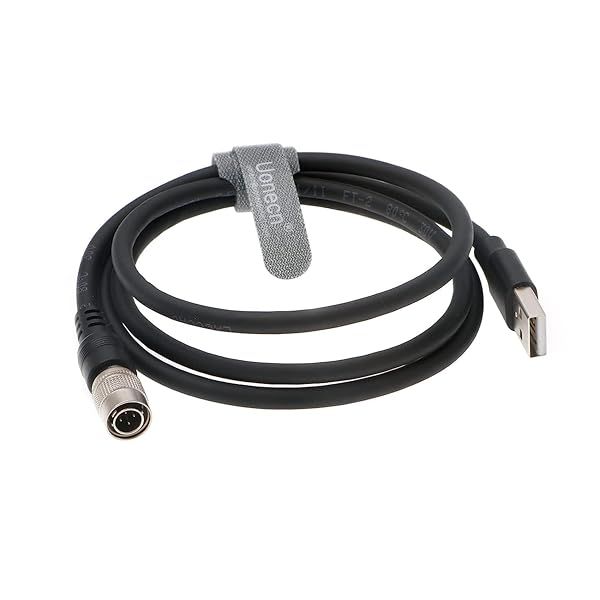 USB Plug to 4-Pin Male Hirose Connector Data Cable for Cameras & Computers