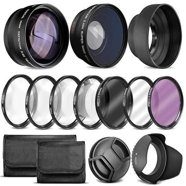 Ultra Deluxe Lens Kit for Canon M50 II, Fujifilm XT-200 & Nikon Z5/D3100-D5500 - 55-200mm & 15-45mm Included!