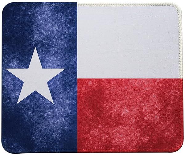 VIVIPOW Retro Texas Flag Mouse Pad for Home Office Gaming Desk Accessories