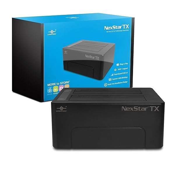 Vantec NexStar TX Dual Bay USB 3.0 Hard Drive Dock Review - NST-D428S3-BK Features & Performance