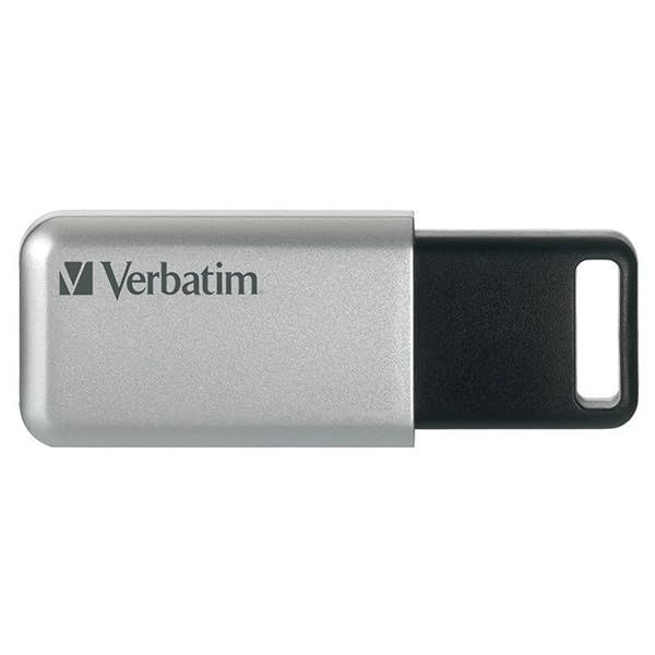 Verbatim 32GB Store'n' Go Secure Pro USB 3.0 Flash Drive - AES 256 Encryption, Silver