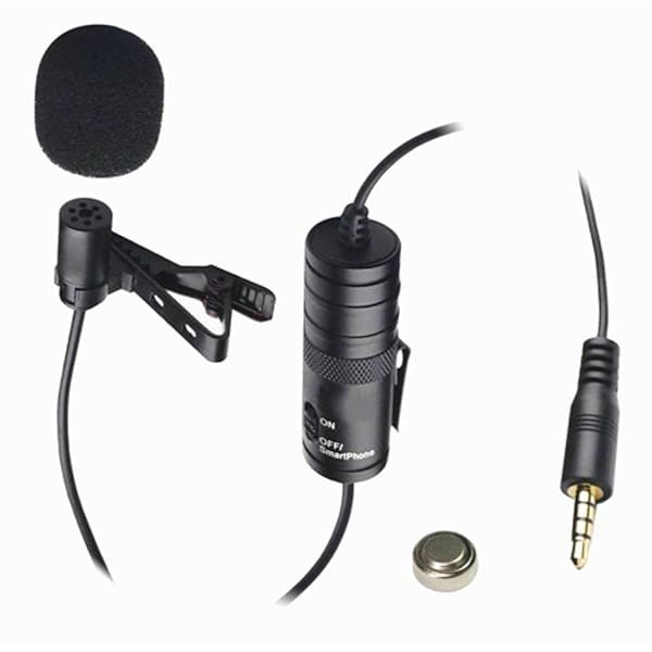 Vidpro XM-L External Microphone for Canon VIXIA HF R700 Camcorder Wired Lavalier microphone with 20&amp;#039; Audio Cable - Transducer type: Electret Condenser