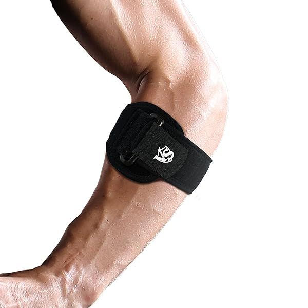 Vital Salveo Germanium Compression Pad Elbow Brace Support Adjustable Strap One Size