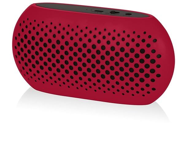 Vivitar Capsule Bluetooth Speaker Red Compact Portable Wireless Sound System
