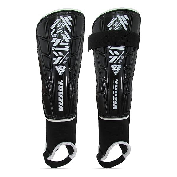 Vizari Malaga Soccer Shin Guards for Kids | Adjustable Youth Soccer Gear for Boys & Girls