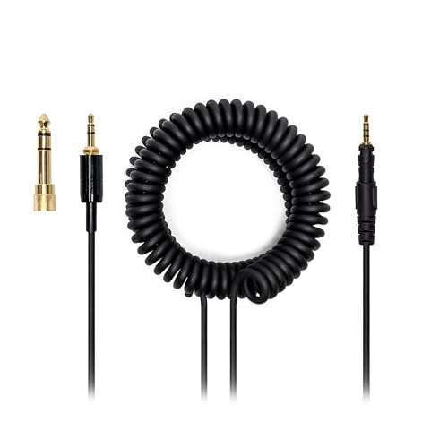 Voarmaks 4 Pole DJ Cable for Pioneer HDJ-X5 X7 S7 CUE1 Headphones - Extended Coiled Spring Audio Cord