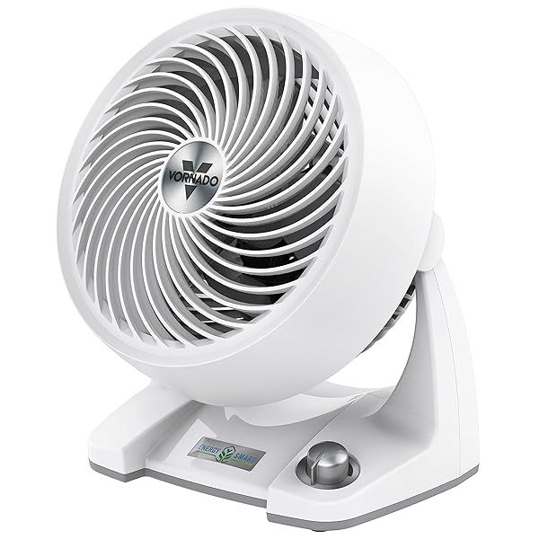 Vornado 533DC Energy Smart Small Fan: Variable Speed Air Circulator in White for Efficient Cooling