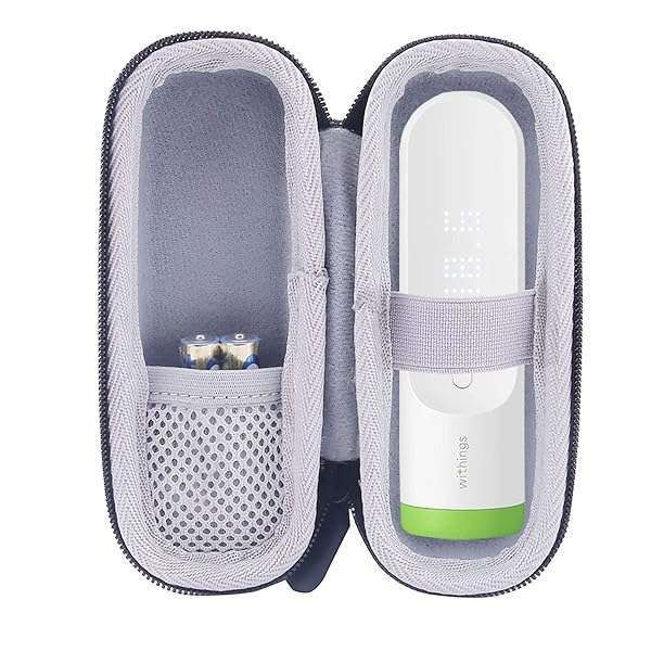 WERJIA Hard Carrying Case for Withings Thermo - Protect Your Smart Temporal Thermometer (CASE ONLY)