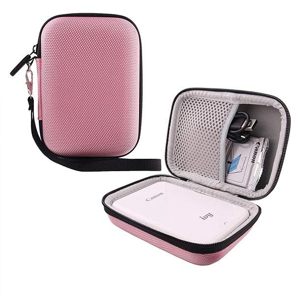 WERJIA Hard EVA Travel Case for Canon IVY Mini & CLIQ Printers - Stylish Pink Protection
