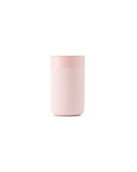 W&P Porter Ceramic Mug with Silicone Sleeve Blush 16 Ounces Reusable Coffee Tea Cup Portable Dishwasher Safe