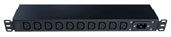 WatchfulEyE WTH-CS PDU-C13-E: Heavy Duty 1U Rack Mount PDU with 10 C13 Outlets, C20 Inlet, 20A 120/240V