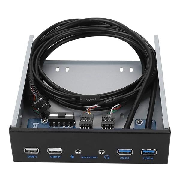 Upgrade Your PC with Wendry USB 3.0 Front Panel Hub & Optical Drive - 4 Ports, Audio Input/Output, 5.25-Inch Design