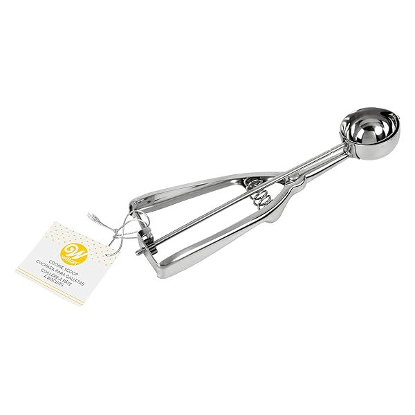 Wilton Stainless Steel Cookie Scoop - Perfect for Baking, 1 Count, Durable Silver Design