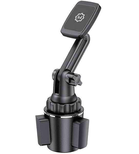 WixGear Magnetic Cup Holder Phone Mount: Adjustable Car Mount for Smartphones with Extendable Arm