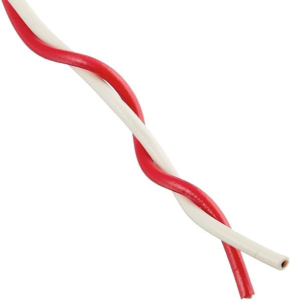 Buy Woods Southwire 56750023 100' 20/2 Twisted Bell Indoor Electrical Wire - Red & White