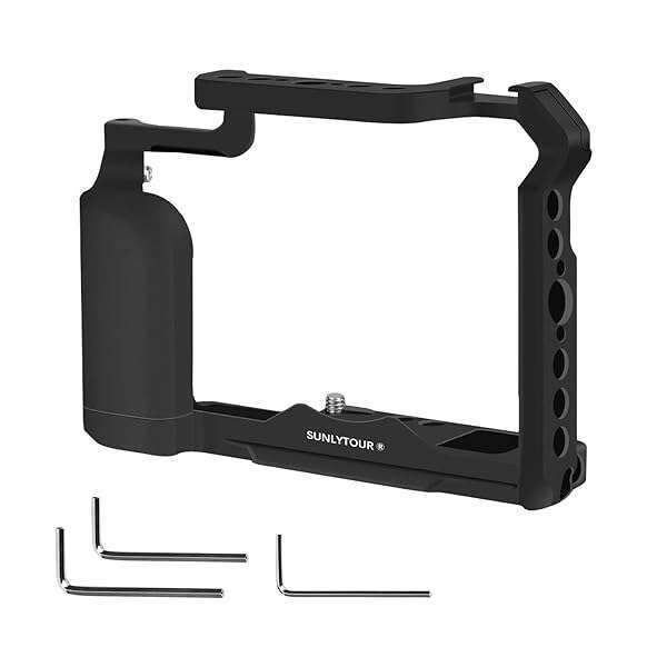 Best Camera Cage for Fuji X-T10, X-T20, X-T30 II & X-T30 - XT10 XT20 XT30 Rig with Cold Shoe