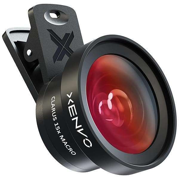Xenvo Pro Lens Kit for iPhone & Android: Macro & Wide Angle with LED Light & Travel Case