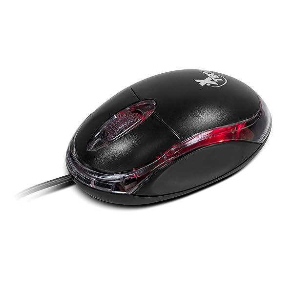 Xtech Wired USB 3D Optical Mouse with LED Light 1000 DPI for Windows and Mac Compatibility