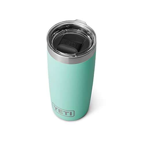 YETI Rambler 10 oz Tumbler: Stainless Steel, Vacuum Insulated, Seafoam - Perfect for Hot & Cold Drinks!