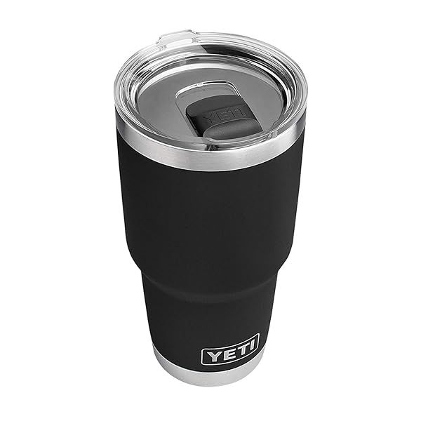 YETI Rambler 30 oz Tumbler: Stainless Steel, Vacuum Insulated, Black with MagSlider Lid