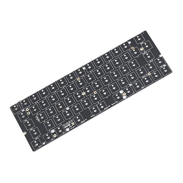 YMDK GK64X RGB Hot Swap PCB: Independent Driver Wired Type-C ANSI Keyboard