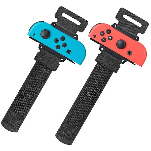 YUANHOT Adjustable Wrist Bands for Nintendo Switch & OLED - Just Dance 2025/2024/2023 & Zumba - 2 Pack for Kids & Adults