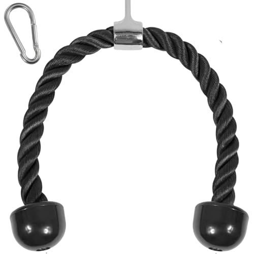 "Yes4All Tricep Rope - 27" Exercise Machine Attachment for Effective Press Downs"