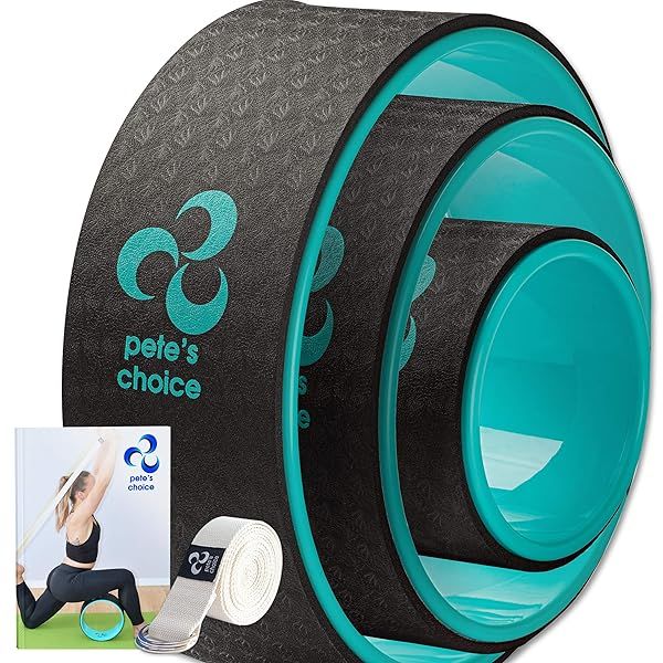 3 Pack Yoga Wheel Set: Lose Weight, Improve Posture & Get Fit at Home