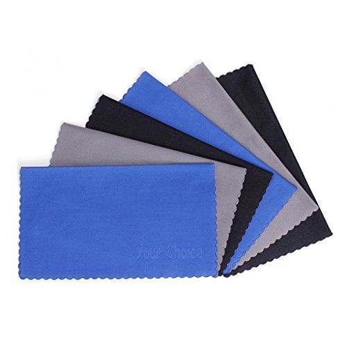 Your Choice Microfiber Cleaning Cloths 6 Pack - Perfect for Eyeglasses, Laptops, Cameras & More!