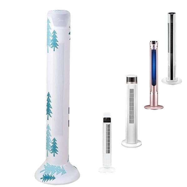 Yrzper Tower Fan Dust Cover - Washable, Moisture-Proof & Dustproof Sleeve for Household Pedestal Fans