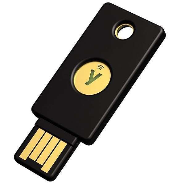 YubiKey 5 NFC: Secure 2FA Authentication Key - USB-A & NFC, FIDO Certified for Online Account Protection