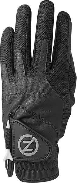 Zero Friction Left Hand Golf Glove - One Size Black for Ultimate Comfort & Performance