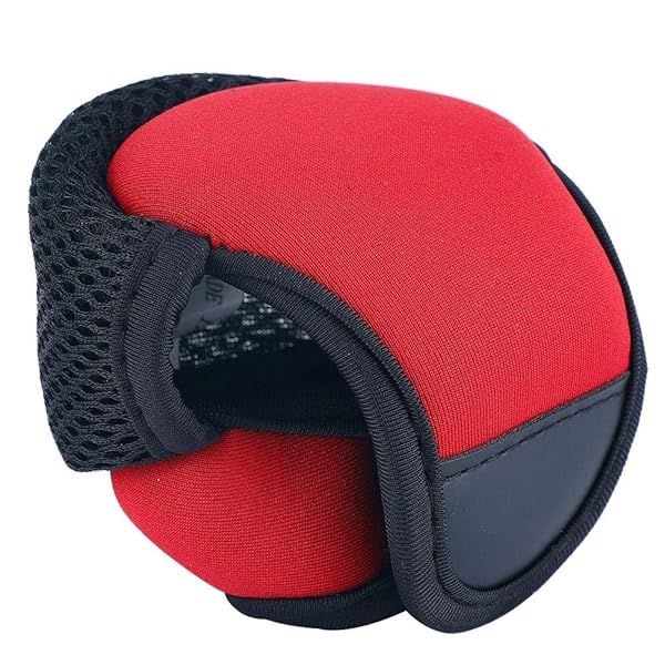 Zerone Baitcast Reel Cover Case - Breathable Soft Protector for Fishing Reels (Red)
