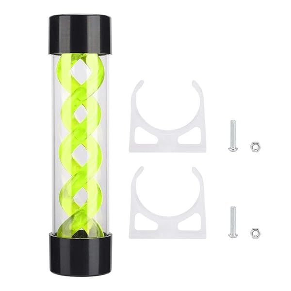 Zopsc 200mm Water Cooling Cylinder with G1/4 Thread - Fast Cooling Heat Exchanger for PC Radiators (Green)