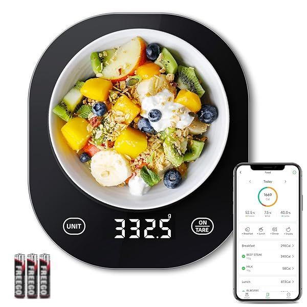 Arboleaf 22lb Digital Kitchen Scale: Accurate Food Weight Scale for Weight Loss & Cooking - Perfect Gift!