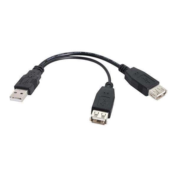 Chenyang USB 2.0 Y Splitter Cable: Male to Female Data & Charger Extension with Power Supply Port