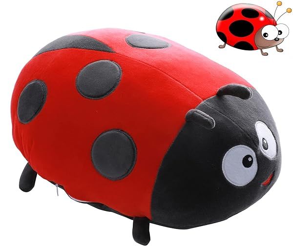 Cute 15.7 Inch Ladybug Stuffed Animal Plush Toy Pillow Perfect Gift for Kids and Lovers for Birthdays Christmas and Valentine's Day