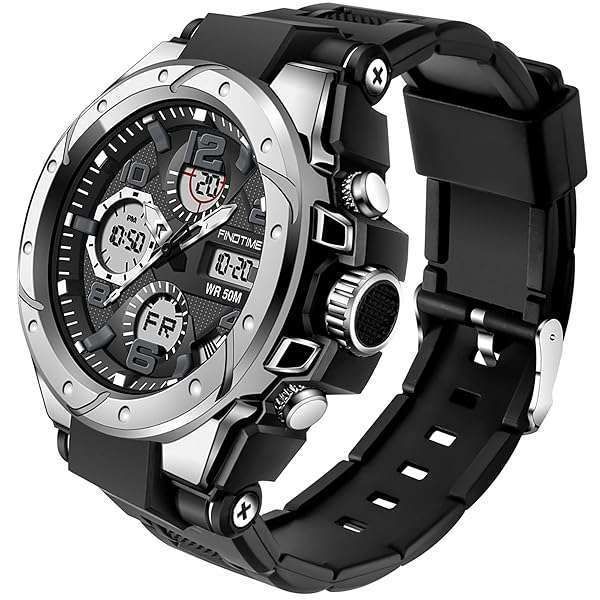 findtime Military Watches for Men Reloj para Hombre Deportivo Mens Tactical Outdoor Waterproof Digital Sports Work Analog Wrist Watch Color Black Green Gold Silver Blue Purple Cool Designer