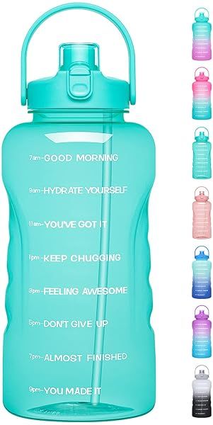 HydroPal 1 Gallon Water Bottle with Straw BPA Free 128 oz Motivational Gym Bottle for Sports Fitness Camping and Hydration