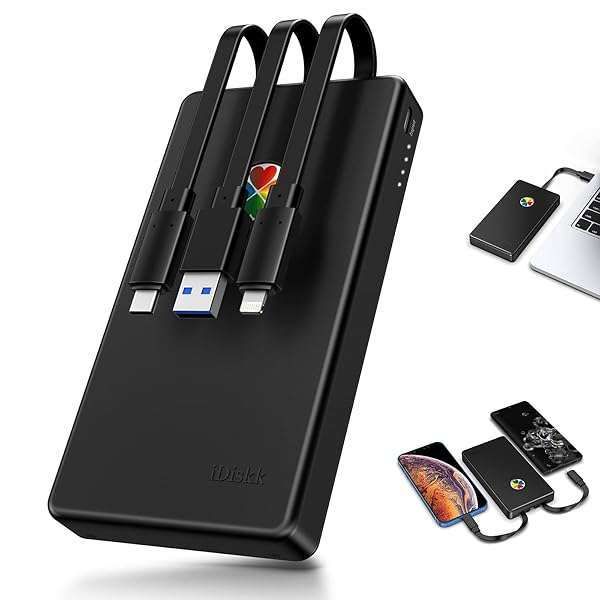 iDiskk 2TB External Hard Drive for iPhone, iPad & Android - Fast Backup for Photos, Videos & Docs | Compatible with iPhone 15 & 16