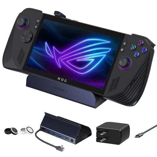 iVANKY 8-in-1 Dock for Legion Go, ROG Ally & Steam Deck - 65W PD Charger, 4K HDMI, Gigabit Ethernet & USB-C Charging