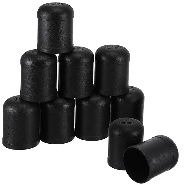 Ibasenice 10pcs Black Plastic Dice Cup Set for Fun Games and KTV Dice Box