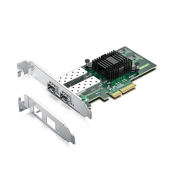 ipolex Gigabit Dual Port NIC Intel I350 Controller 1.25G Ethernet Server Adapter PCIe 2.1 X4 Compatible with Windows Server Linux VMware